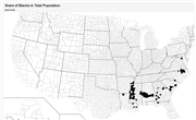 U.S. Counties where Blacks are a Majority