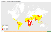 Prevalence of undernourishment (% of population)