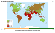 Gender Inequality Index around the world