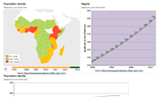 Population density in Africa