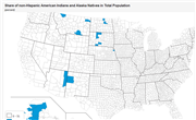 U.S. Counties where American Indians and Alaska Natives are a Majority