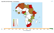 Fertilizer consumption in Africa, tonnes nutrients